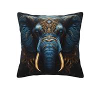 BOAIHH Federa per cuscino a forma di elefante, 50,8 x 50,8 cm, morbida, delicata sulla pelle e confortevole, con cerniera, adatta per divano, auto e camera da letto