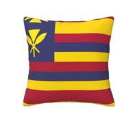 BOAIHH Federa per cuscino con bandiera del Regno delle Hawaii, 30,5 x 30,5 cm, morbida, delicata sulla pelle e confortevole, con cerniera, adatta per divano, auto e camera da letto