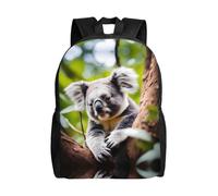 BOAIHH Grande capacità leggero all'aperto felice carino koala zaino con scomparti indipendenti per la scuola pendolarismo e sport tempo libero