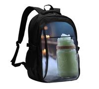BOAIHH Green Smoothie zaino grande capacità computer scomparto indipendente sollievo pressione design lavoro pendolarismo