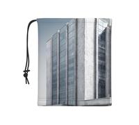 BOAIHH Scaldacollo bianco con motivo edifici alti per l'inverno, sciarpa confortevole morbida e delicata sulla pelle per attività all'aperto