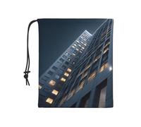 BOAIHH Scaldacollo con motivo di edifici alti di notte per l'inverno Sciarpa confortevole morbida e delicata sulla pelle per attività all'aperto