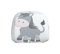 BOAIHH Smiling Donkey Car Poggiatesta Cover 1 Pz Universale Elastico Stile Unico Previene L'usura quotidiana e gli strappi