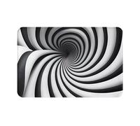 BOAIHH Spirale illusione ottica gif antiscivolo tappetini elegante decorazione per la casa adatto per cucina bagno e lavanderia