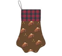 BOAIHH Stampa squisita della torta dei quadrati del cioccolato di forma dell'artiglio delle calze di Natale per la decorazione di festa e l'esposizione del piccolo giocattolo