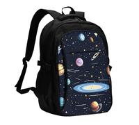 BOAIHH The Solar Family Zaino grande capacità computer scomparto indipendente sollievo pressione design lavoro pendolarismo