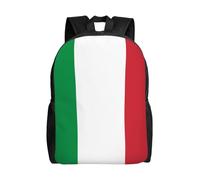 BOAIHH Zaino con bandiera italiana leggera di grande capacità con scomparti indipendenti per la scuola pendolarismo e lo sport tempo libero
