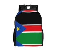 BOAIHH Zaino leggero con bandiera esterna del Sud Sudan di grande capacità con scomparti indipendenti per il pendolarismo scolastico e il tempo libero sportivo