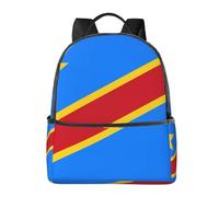 BOAIHH Zaino versatile con bandiera del Congo, leggero e confortevole, adatto per gite scolastiche e pendolarismo quotidiano