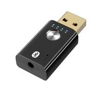Boannice Adattatore Audio Bluetooth USB Bluetooth Ricevitore Trasmettitore per PC,TV,Amplificatore,Stereo,Cuffia,Auto e Altri Dispositivi, Con Cavo Audio da 3,5 mm, Scheda Audio Estern