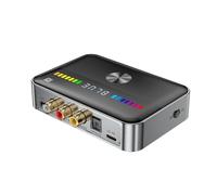 Boannice Trasmettitore ricevitore Bluetooth 5.3 NFC Adattatore audio Bluetooth per Home Stereo,Speaker,Desktop,Laptop,TV,Amplificatore,Proiettore,Auto, USB, AUX da 3,5 mm, Coassiale, Ottico, RCA