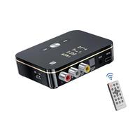 Boannice Trasmettitore Ricevitore Bluetooth NFC 5.0 con Telecomando, Adattatore Audio Bluetooth per Cuffie,TV,Teatri Domestici,PC,Auto con Uscita TF Card, USB, AUX da 3,5 mm, Coassiale, Ottica, RCA