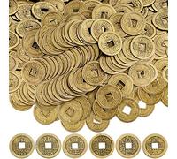 Boao 100 pezzi monete cinesi Capodanno cinese monete Feng Shui ornamenti I-Ching per ricchezza e buona fortuna (0,8 pollici)