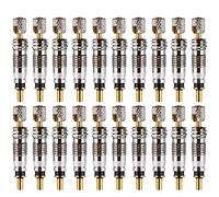 Boao 20 Pieces Presta Valve Core Bike Replacement Brass Tubeless Core for Tubeless Road MTB Bike, Stan's, Vittoria, Continental, Kenda and Mor
