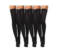 Boao Donna 4 accoppiamenti seta Coscia Alta Calze di nylon calzini Cosplay Costume Festa Accessori come le immagini indicate Colore Set 3