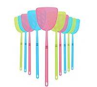 Boao - Set di scacciamosche manuali in plastica resistente e flessibile, 10 pezzi