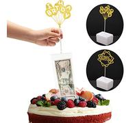 Boao Torta Compleanno Cofanetto di Denaro Set, Compleanno Torta Topper e Sacchetti Trasparenti per Compleanno Festa Dimensione di Torta in 8 Pollici o più Larga Decorazioni Forniture