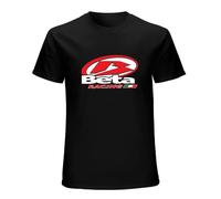 BOAONI Beta Racing Motorcycle Sport Logo Shirt Men's Short Sleeve T-Shirt Black XL