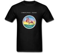 BOAONI Reading Christopher Cross Christopher Cross Pullover Short Sleeve Top O-Neck Men's T-Shirt Unisex 100% Cotton Black L