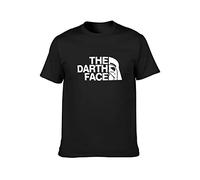 BOAONI The Darth Face Funny Fancy Unisex 100% Cotton Short-Sleeve T-Shirts Black M