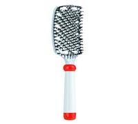 Boar Bristle Brush Anti Static Hair Tool, Smoothing Bristle Hair Brush for Backcombing Curl Dressing, Gentle Detangling Design, Shine Enhancing Styling Aid, Travel Salon Home Dorm Use
