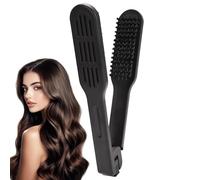 Boar Bristle Brush, Double Sided Comb, Clamp Design, Detangling Smoothing Tool, Comfort Grip, Ideal for Hairdressing, Styling, Teens, Women, Girls, Youth 13.59 Inch Black