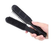 Boar Bristle Brush, Double-Sided Detangling and Smoothing Hair Comb Tool, Clamp Design Hairbrush for Hairdressing, Styling, Grooming Women 8.66x1.57 inches, Teens, Girls, or Youth