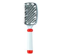 Boar Bristle Cushion Hair Brush - ABS 24.5x7cm Scalp Massager Anti Static - Volumizing Hair Root Lifter For Men Women - Paddle Detangling Comb For Thick