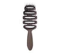 Boar Bristle Paddle Brush, Hair Brush, 9.06x3.15x1.18 Inches Portable Anti-Static Head Massager Comb, Frizz Control Smooth, Scalp Care Styling Tool, Ideal for Women and Men