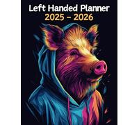 Boar Left Handed Planner: 2 Year Weekly Sunday to Saturday Calendar | Gift For People Who Love Hogs, Pig Lovers | For Back To School, Office, Work | 8.5 x 11 Inches | v1