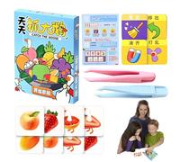 Board Card Games for Kids - Shape Recognition Logical Reasoning Card Toy for Kids,Interactive Learning Cognitive Development Travel Toy for Parents Toddler Children Boys Girls