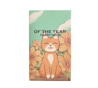 Board Game - Beginners Tarot Cards for Pocket Size and Year Theme, Book with Spirit Adventure, Oracle Deck for Divination, Astrology Reading, Travel, Learning, Meditation, 4.13x2.44 Inches