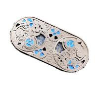 Board Game Dice, 11,9 x 5,4 cm Game Theme Metal Spin Dice, Aluminum Alloy Engraving Props, Games & Accessories Fantasy Toy Decorative Accessories for Beginners, Family, Friends