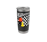 Board Gamer My Strategy Is Chaos Tabletop Gaming Bicchiere termico in acciaio inox doppia parete