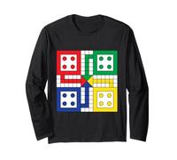 Board Games Play Ludo On Your Shirts Illustration Graphic Maglia a Manica