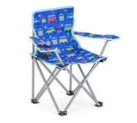 Board Masters Volkswagen Kids Folding Camping Chair - Includes Carry Bag And Drinks Holder - Blue