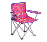 Board Masters - Volkswagen - Sedia pieghevole da campeggio per bambini, con bracciolo, con autobus T1 e scarafaggio, 53 cm (Samba & Beetle/Rosa)