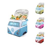 Board Masters VW Collection - Volkswagen Hippie Bus T1 Camper Van Borsa Termica (Fronte/Blu & Bianco)