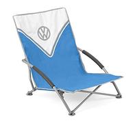 VW Collection - Volkswagen Hippie Bus T1 Camper Van Sedia Sdraio Pieghevole (Fronte/Blu & Bianco)