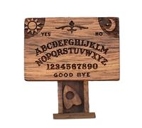 Board Ouija con cassetto - Board Spirit Talking in legno | Set di tavole Ouija | Decorazione in legno alfabeto vintage con tavoletta, decorazioni di Halloween, decorazione di strumenti di divinazione