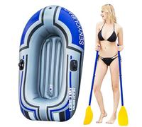Board Zattera Gonfiabile, Zattera Piscina Barca Yacht Gonfiabile Pieghevole Kayak Multiuso con Camere d'aria indipendenti per Tour, Galleggiante sui Laghi della Barca Gonfiabile