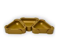 Boardgame Stuff - Set di 3 Ciotole Portagettoni Modulari - Accessori per Giochi da Tavolo - Vaschette per Gettoni, Monete e Risorse - Organizer per Componenti da Gioco (Oro)