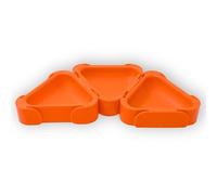 Boardgame Stuff - Set di 3 Ciotole Portagettoni Modulari - Accessori per Giochi da Tavolo - Vaschette per Gettoni, Monete e Risorse - Organizer per Componenti da Gioco (Arancione)