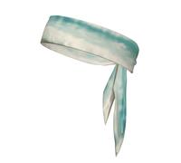 Boards on the Beach - Fascia per capelli con stampa tennis, unisex, per basket, corsa, karate