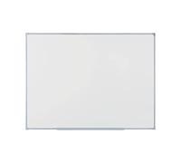 BoardsPlus Economy Lavagna Bianca Magnetica, Lavagna Cancellabile A Secco Con Cornice Grigio, 105 x 75 cm