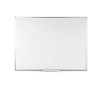 BoardsPlus - Lavagna Bianca, 60 x 45 cm, Lavagna Cancellabile A Secco Con Cornice Sottile In Alluminio Anodizzato, Superficie In Melamina (Non-Magnetica)