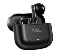 boAt Airdopes 91 Prime, batteria 45HRS, driver da 13 mm, finitura metallica, bassa latenza, ENx Tech, ricarica rapida, Bluetooth v5.3, TWS, auricolari wireless con microfono (nero mezzanotte)