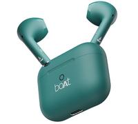 Boat Airdopes Joy, batteria 35 ore, ricarica rapida, tecnologia IWP, bassa latenza, 2 microfoni ENx, connettore tipo C, Bluetooth v5.3, TWS, senza fili con microfono (ciano scuro)