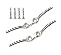 Boat Cleat, Compact Stainless Steel Marine Berth Accessories, High-Strength Fastening Marine Cleats | Space Saving Solutionfor Rope, For Kayak Mooring Canoe Maritime Decks Piers Tying Up