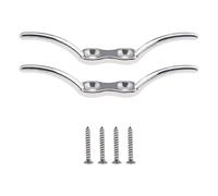 Boat Cleats Stainless Steel, High Strength Marine Berth Accessories, Marine Cleats for Rope, Kayak Canoe Mooring, Maritime Decks, Piers, Tying Up